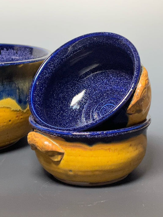 Small Yellow Blue Bowl/Planter